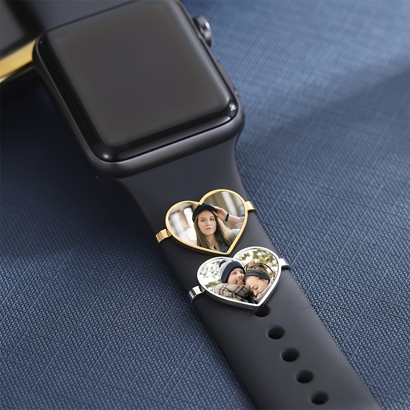 Personalized Heart-Shaped Photo Watch Pendant